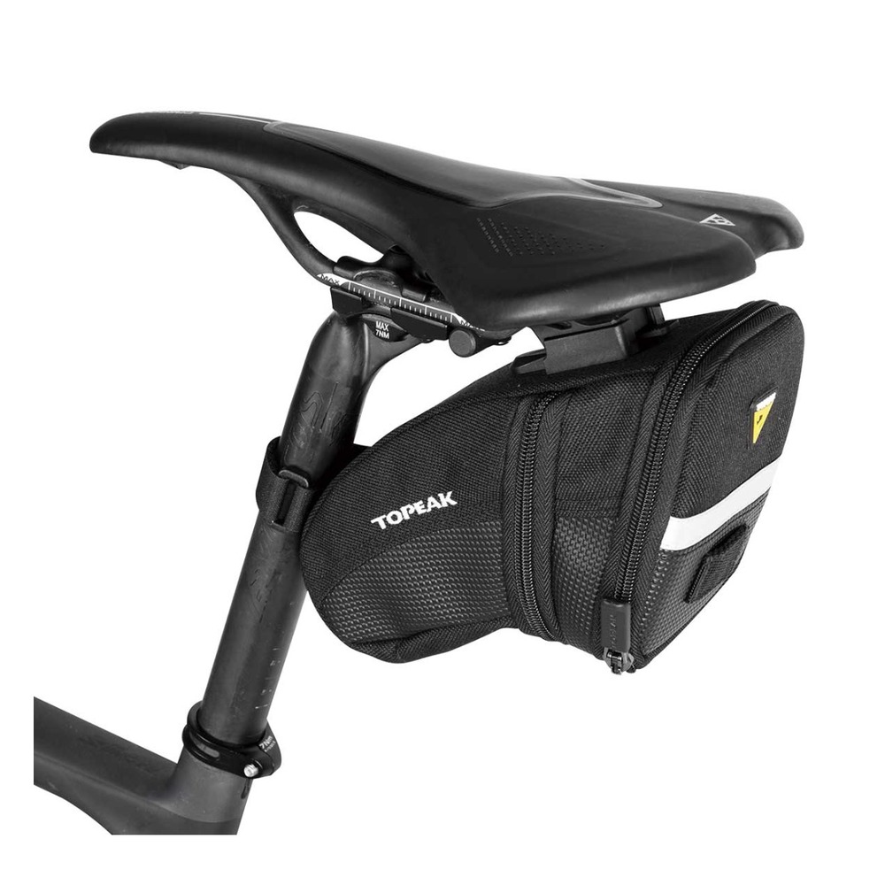 Topeak Aero Wedge Pack Bicycle Saddle Bag Black QuickClick Medium Cycling Bag